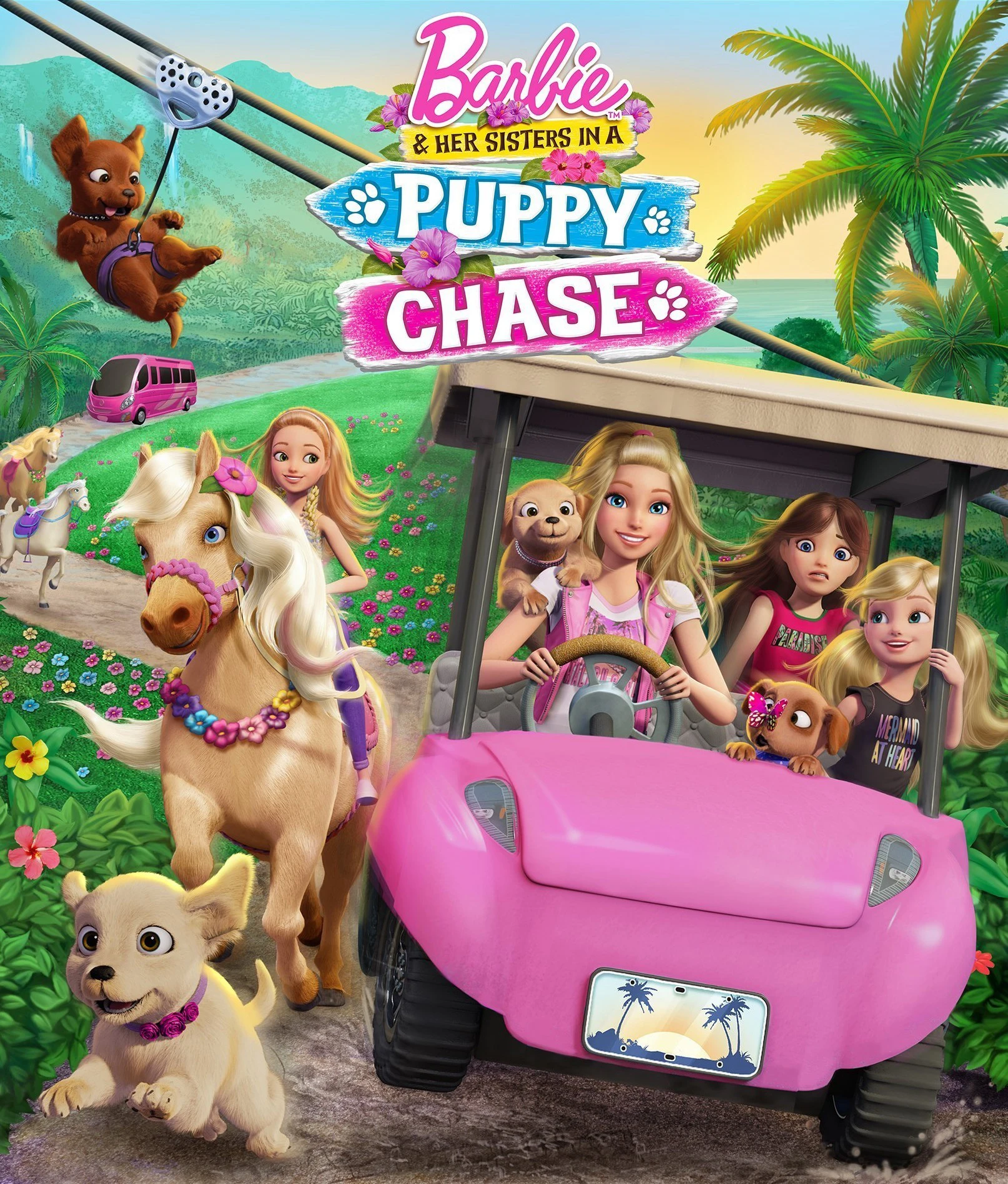 Chị em Barbie đuổi theo các chú cún | Barbie & Her Sisters in a Puppy Chase (2016)